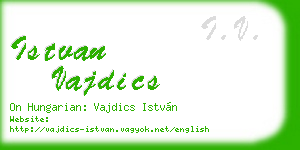 istvan vajdics business card